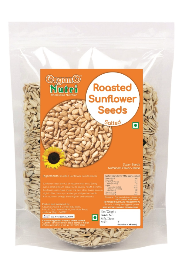 OrganoNutri Roasted Salted Sunflower Seeds (150 g)